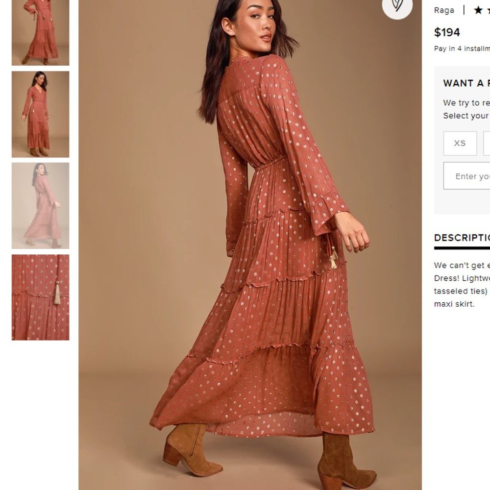 Cottage Core Tier Dress - Picture 5 of 7